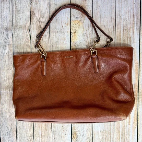 COACH Madison Leather East/West Brown Tote (Retired) - Picture 8 of 15